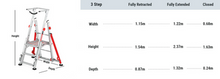 Load image into Gallery viewer, NEW All Terrain Telescopic Platform 3 step (ATTP3)