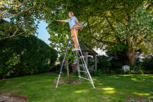 Load image into Gallery viewer, New Fully Adjustable Tripod Ladder 8ft / 2.4m